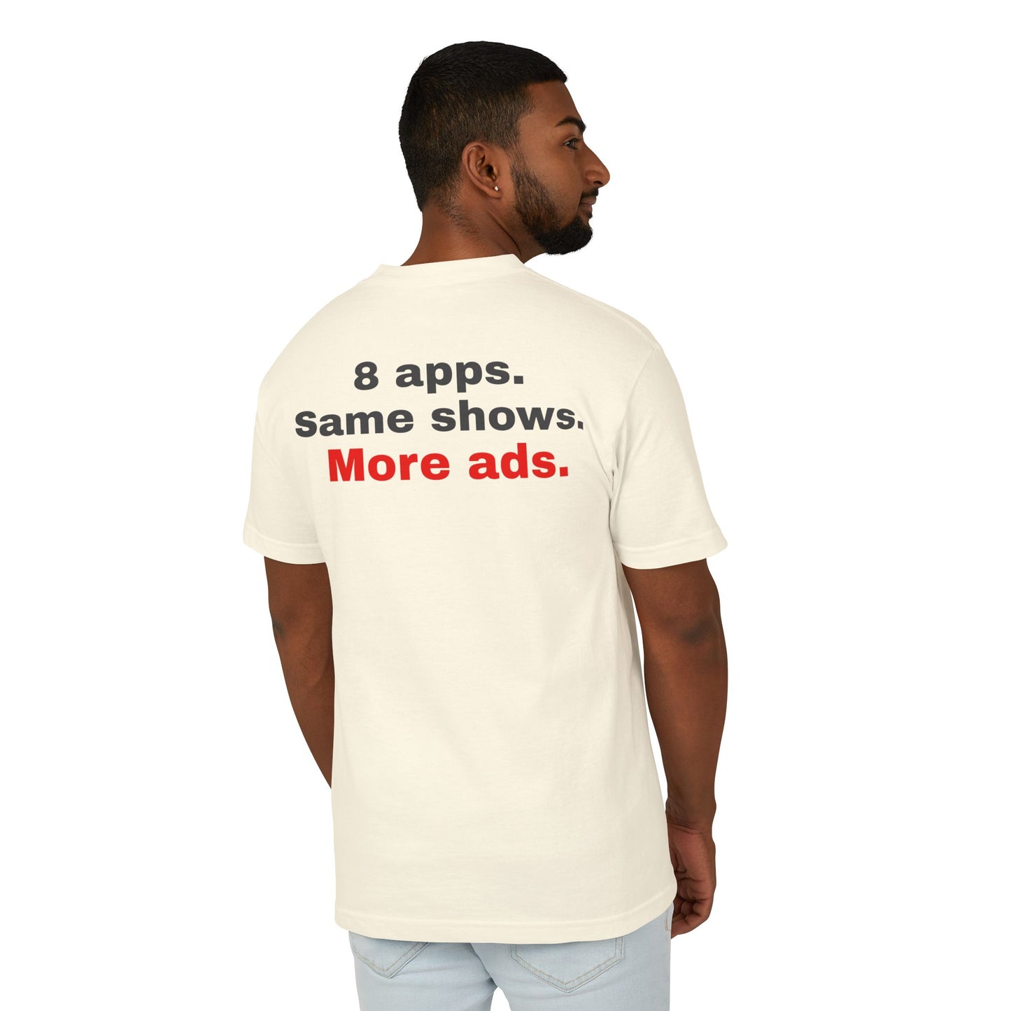 I Rebuilt Cable T-Shirt — “8 apps. Same shows. More ads.” Statement Tee for Streaming Fans